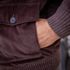 Blouson marron velours de coton