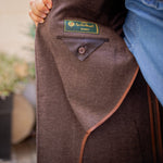 Veste ICONIC jersey de cachemire et soie Loro Piana marron chevrons