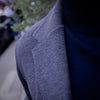 Veste en maille gris soutenu laine