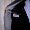 Manteau « Polo coat » chevron blanc cassé et noir