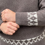 Pull « Cortina » laine et cachemire marron
