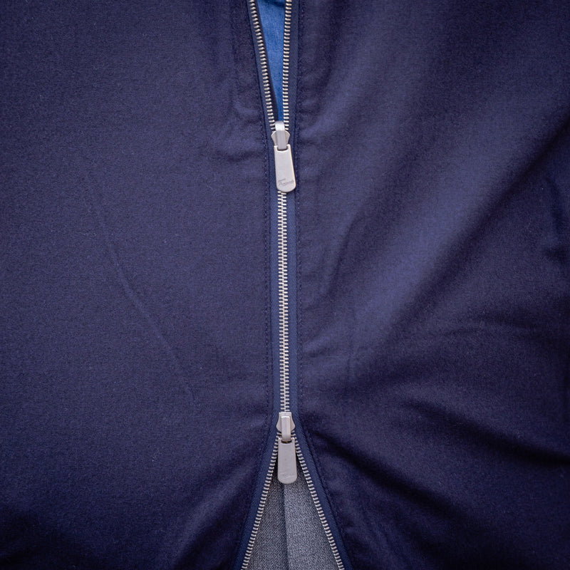 Blouson bleu marine réversible