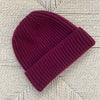 Bonnet rouge bordeaux cachemire