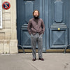 Blouson marron réversible