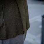 Veste en maille de laine verte