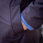 Manteau réversible PEAK bleu marine / marron foncé