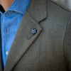 Veste en maille de laine verte