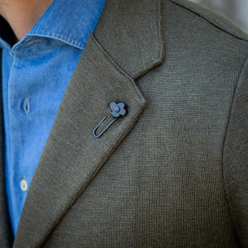 Veste en maille de laine verte