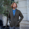 Veste en maille de laine verte