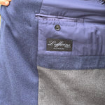 Caban en cachemire Loro Piana bleu napolitain