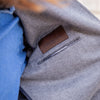 Veste ICONIC jersey de cachemire et soie gris LORO PIANA chevrons