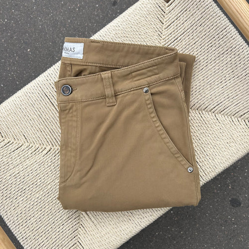 Pantalon chino HEAVY beige ocre