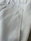 Pantalon joggpants cargo blanc écru en lin