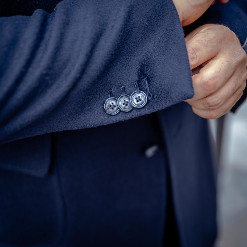 Manteau bleu marine cachemire