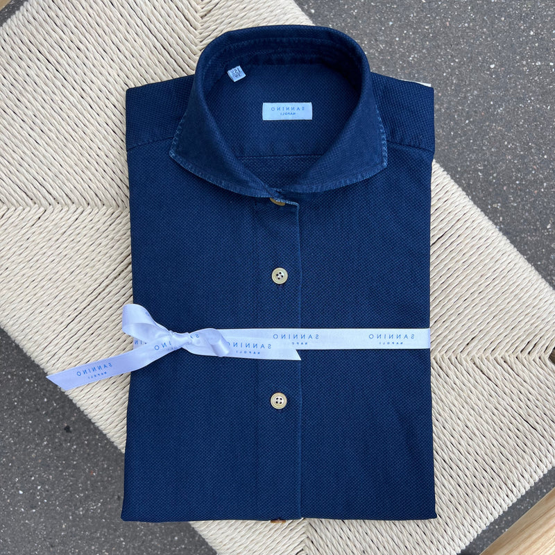 Chemise denim oxford bleu indigo