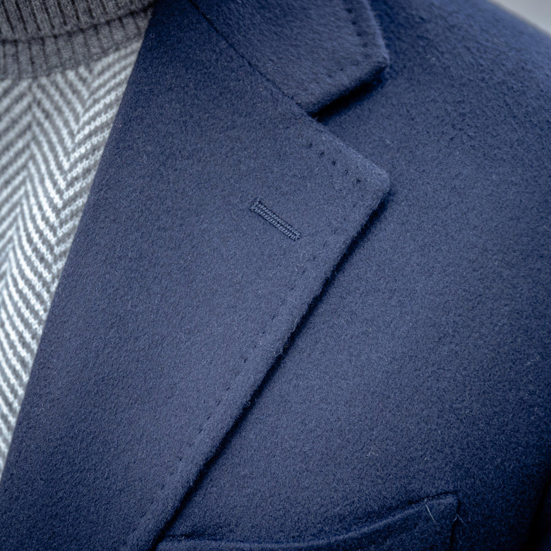 Manteau bleu marine cachemire