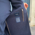Gilet sans manches jersey de laine et cachemire marron