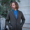 Veste en maille de laine verte
