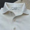 Polo “one piece” blanc crêpe de coton