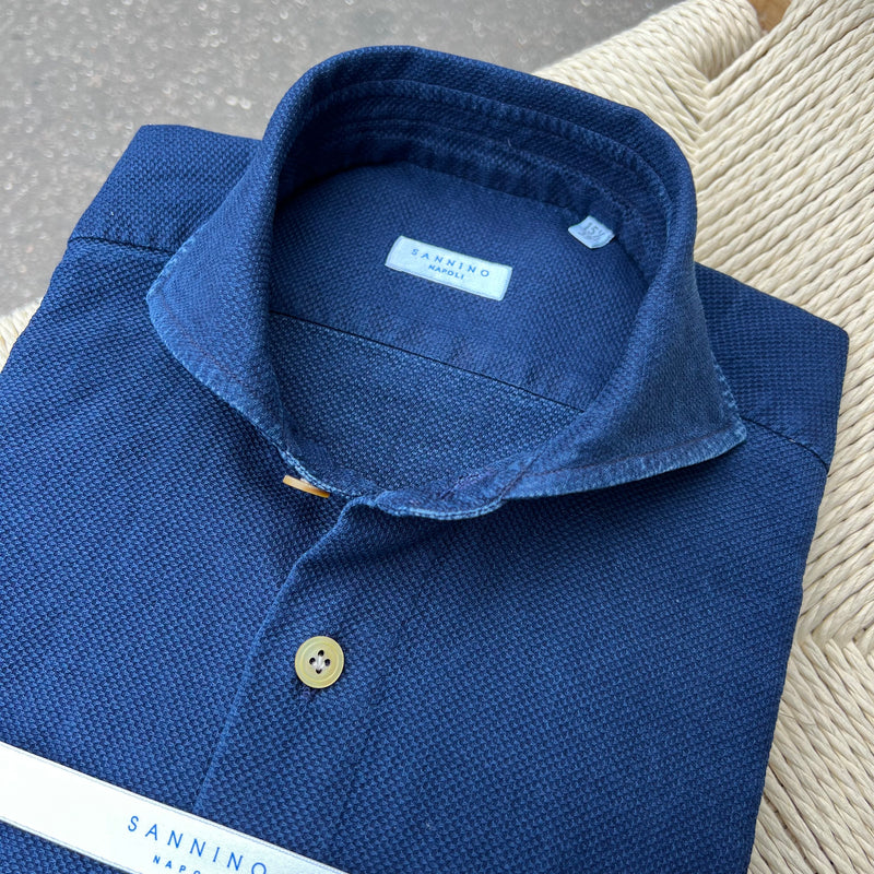 Chemise denim oxford bleu indigo