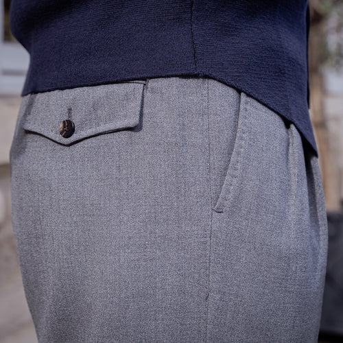 Gilet sans manches laine « punto Milano » bleu marine