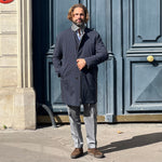 Manteau réversible PEAK gris/bleu marine