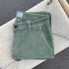 Pantalon chino HEAVY velours stretch  vert pastel