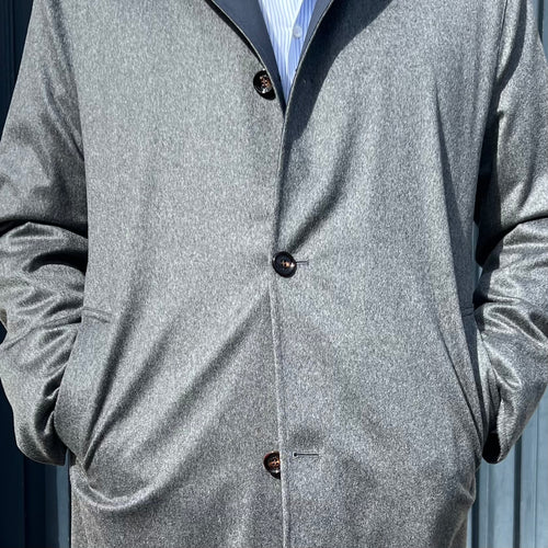 Manteau réversible PEAK gris/bleu marine