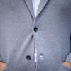 Veste en maille de laine gris clair