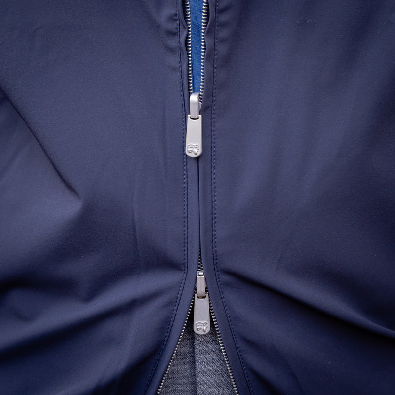 Blouson bleu marine réversible