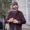Blouson marron velours de coton