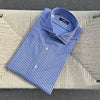 Chemise blanche à rayures bleu marine « easy wear »