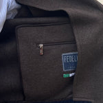 Blouson en jersey de cachemire bleu marine