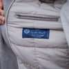 Blouson en cachemire impermeable Loro Piana (Rain System) chevron beige clair