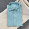 Chemise jersey de coton “GIZA” vert pastel