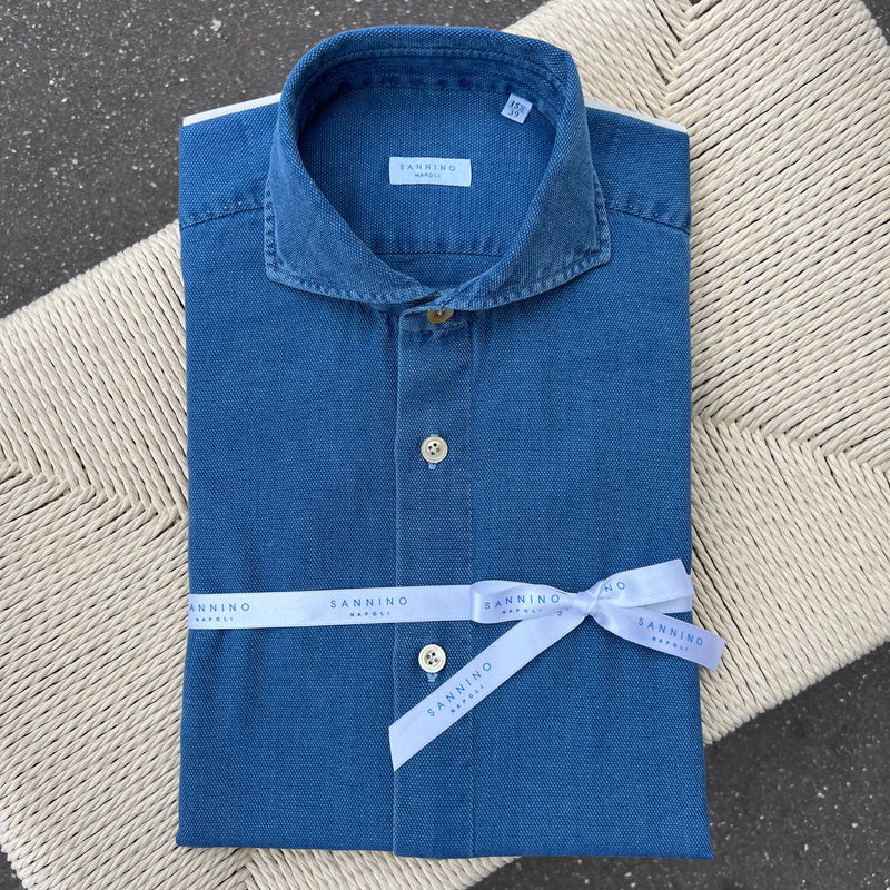 Chemise denim oxford bleach