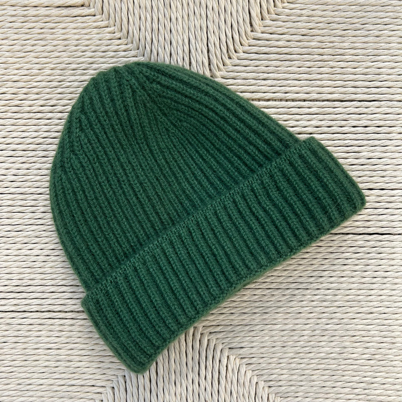 Bonnet vert cachemire