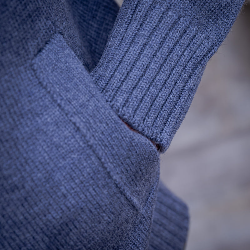 Gilet en laine vierge gris