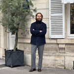 Parka en cachemire Loro Piana bleu marine