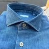 Chemise coton bleu jean