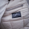 Blouson en cachemire impermeable Loro Piana (Rain System) chevron beige clair