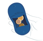 Porte monnaie en cuir bleu turquoise