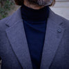 Veste en maille gris soutenu laine