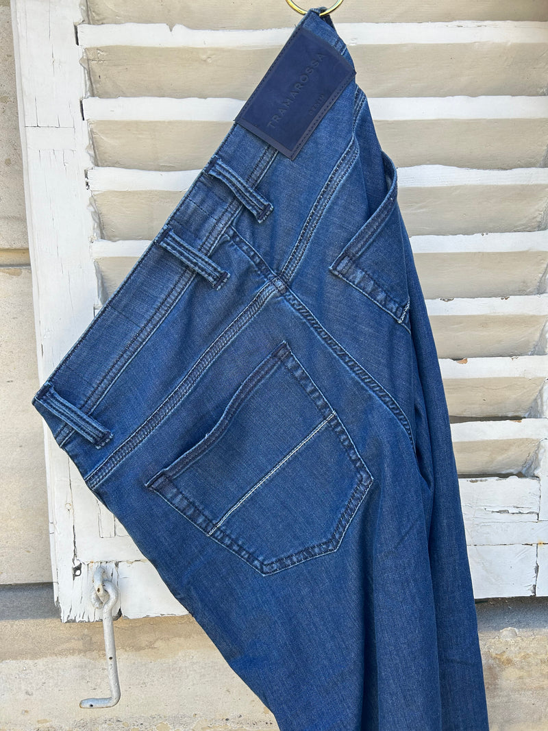 Jeans LEONARDO zip bleu foncé