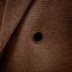 Veste en maille croisée camel