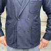 Veste croisée bleu marine laine et cachemire Loro Piana
