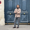 Veste col officier camel laine chameau