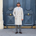 Manteau « polo coat » gris chiné