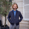 Blouson bleu marine réversible