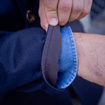 Manteau réversible PEAK bleu marine / marron foncé